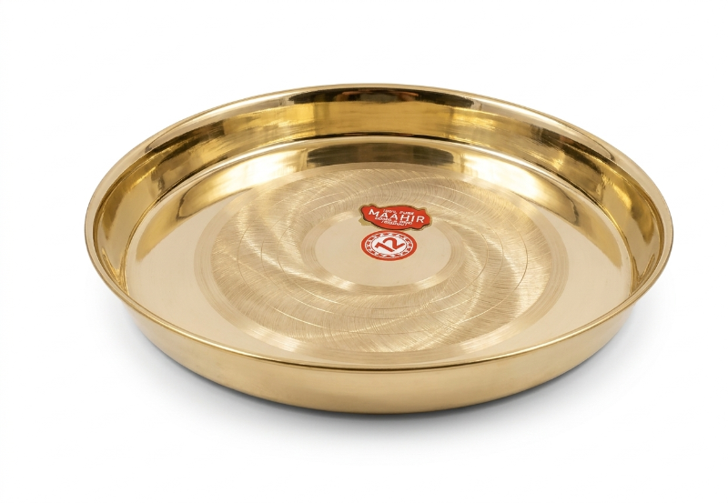 brass thali 12 inch