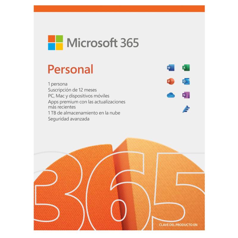 Microsoft 365 Personal
(12 meses suscripción) Original