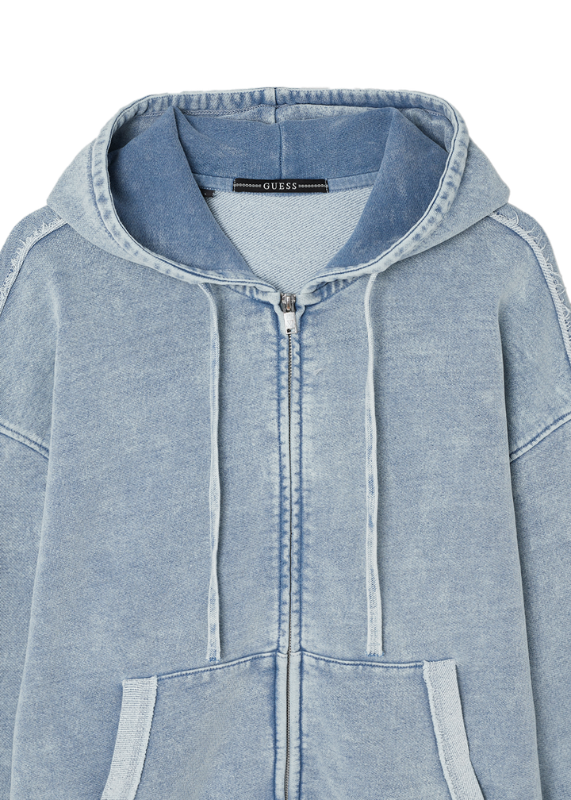 Unisex Cut-out Point Zip-up