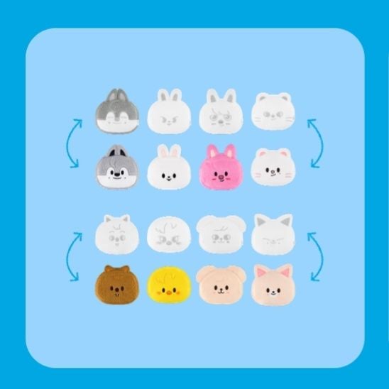 SKZOO Reversible Face Pouch