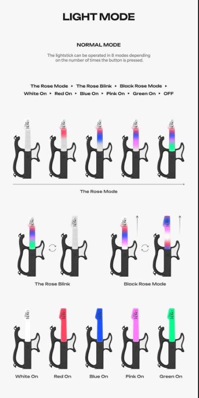 The Rose Official Rostar Lightstick v2 – The Rose『The Rose Official Goods』