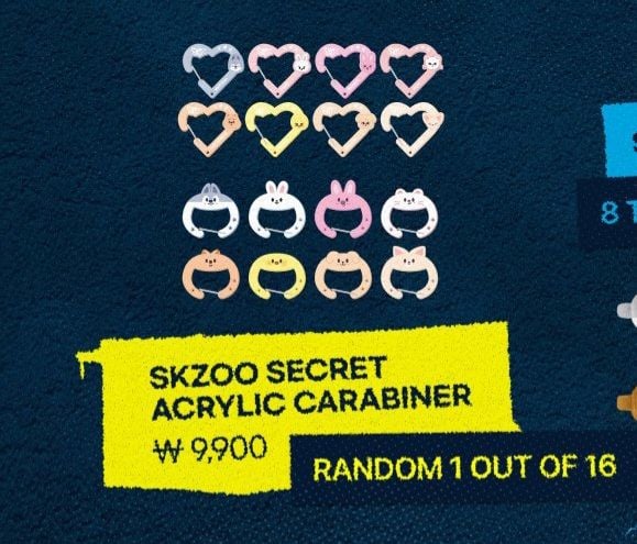 (Random) SKZOO Secret Acrylic Keyring