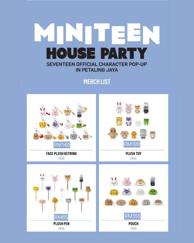 Face Plush Keyring / Miniteen House Party