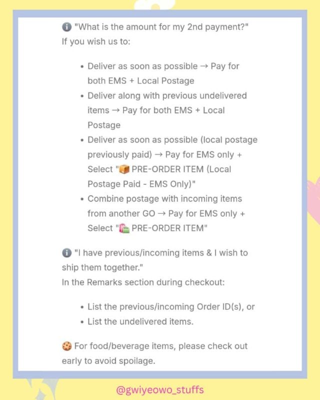 🇰🇷 2nd Payment 📩