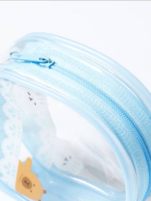 Cool Summer Transparent Round PVC Pouch