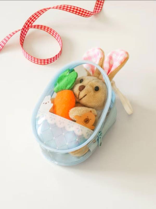 Cool Summer Transparent Round PVC Pouch