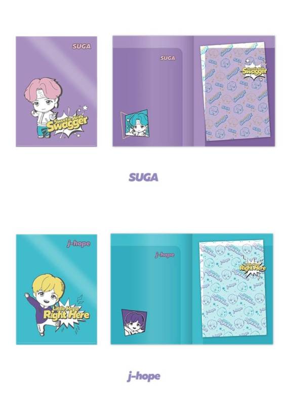 TinyTan Suga 2 Pocket Folder - 『BTS Pop-Up Store』