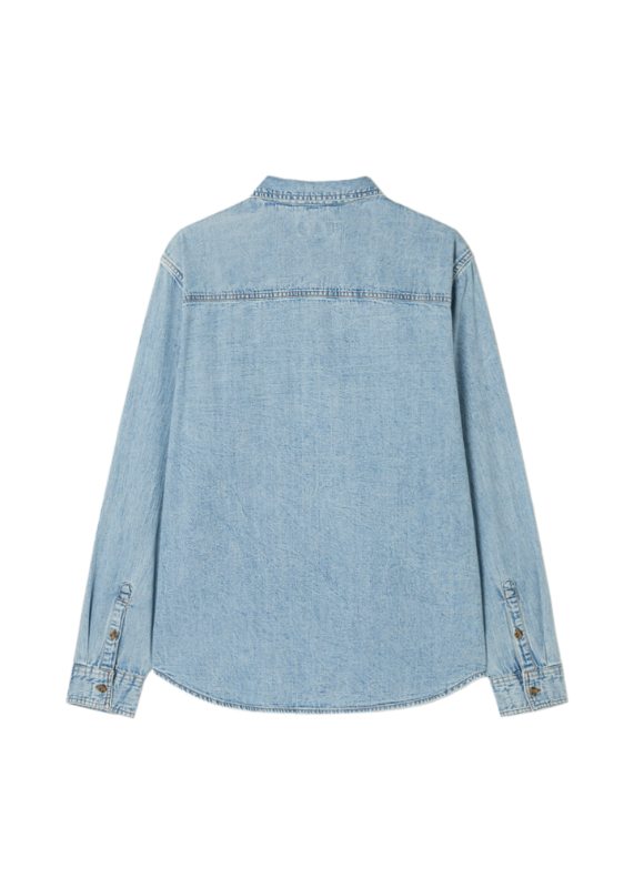 [Guess Jeans] Men's L-Tone Regular Denim Long Sleeve Shirt