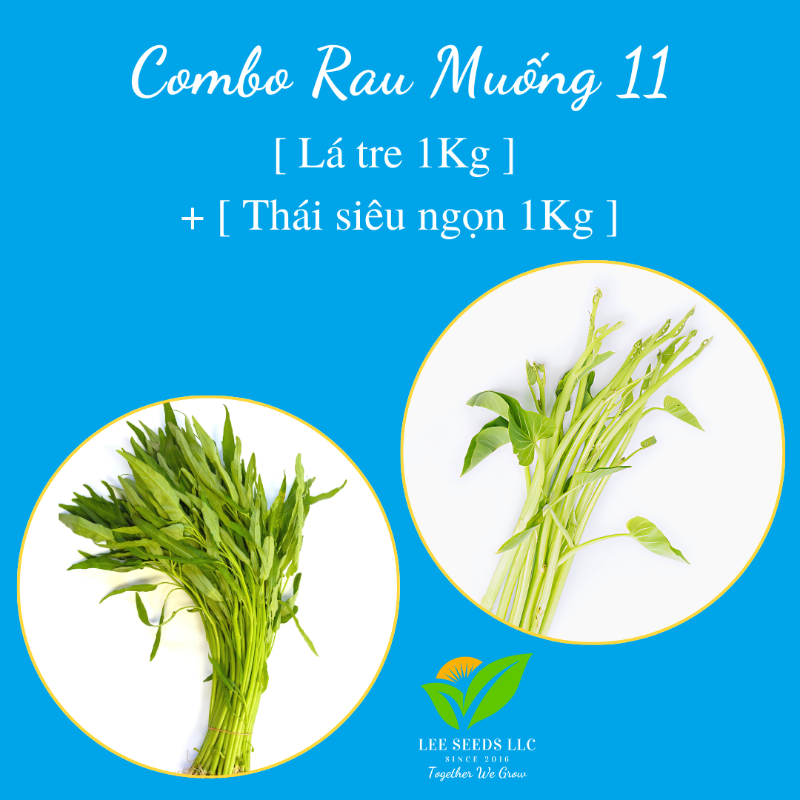COMBO RAU MUỐNG 11 [ Free Shipping ]