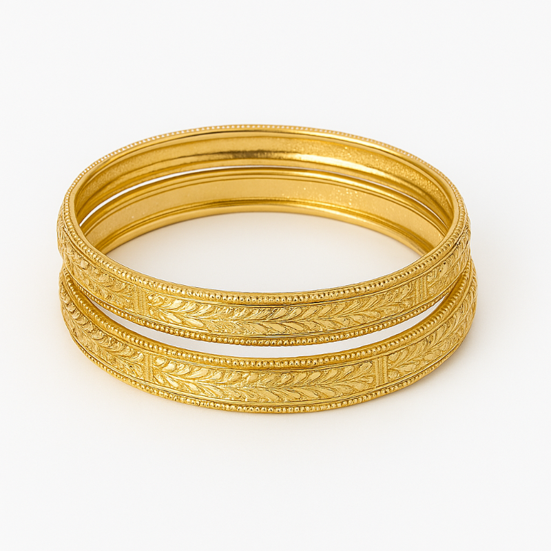 Gold Bangle Set
