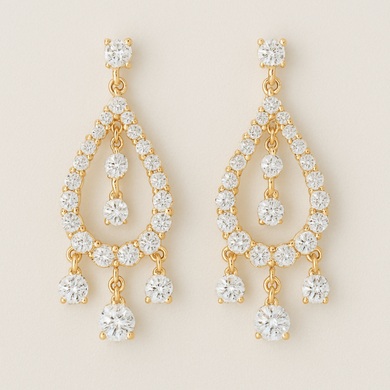 Chandelier Diamond Earrings