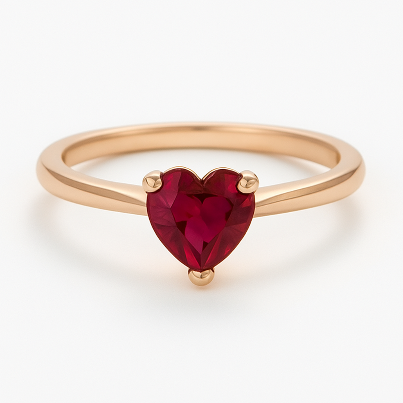Ruby Heart Ring
