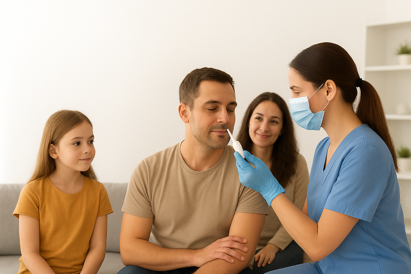 Flu Vaccination at Home (Painless Intranasal Vaccine)