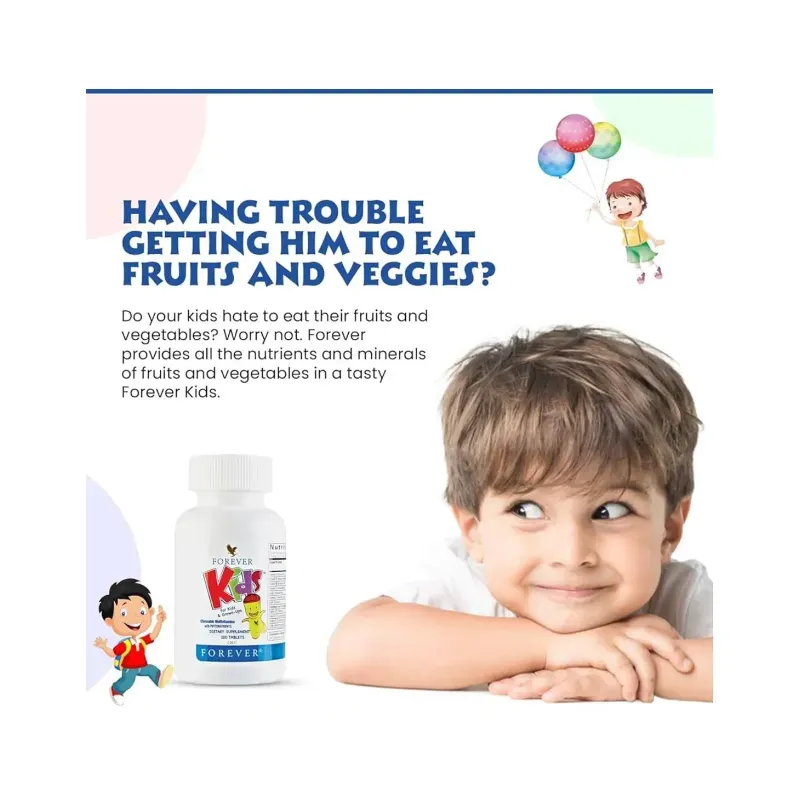 Forever Kids Multivitamin Dietary Supplements for Kids and Adults
