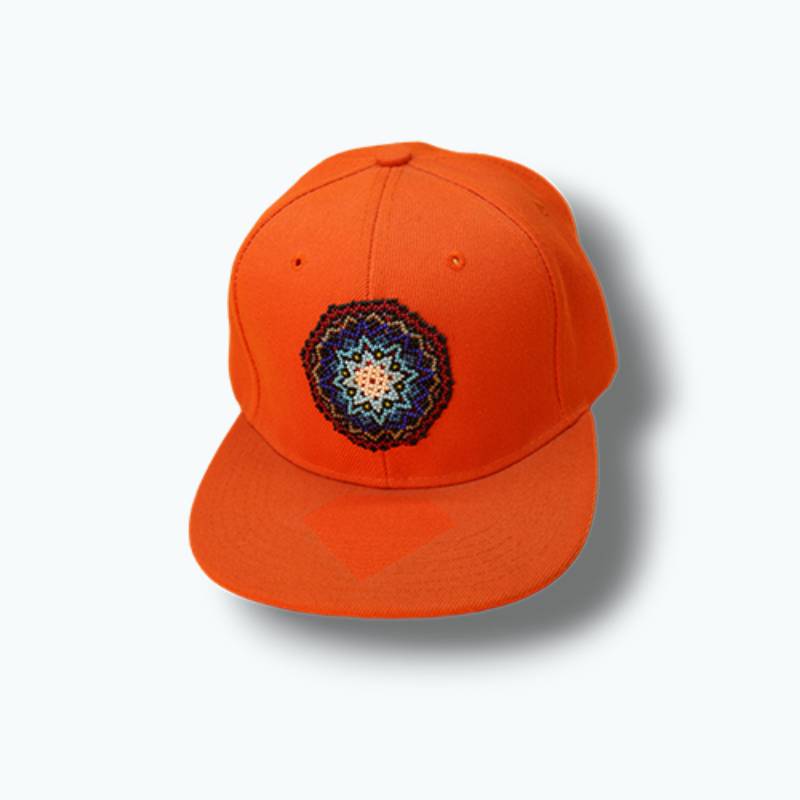 GORRA NARANJA ESTILO WIXARIKA