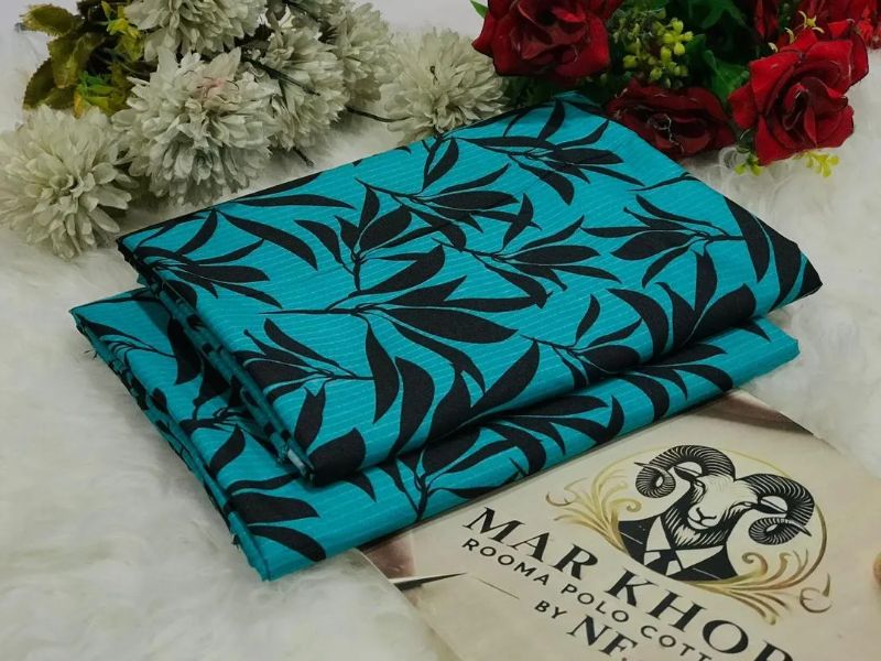 Winter Polo Catton Unstitched Printed Suit #Design No 21