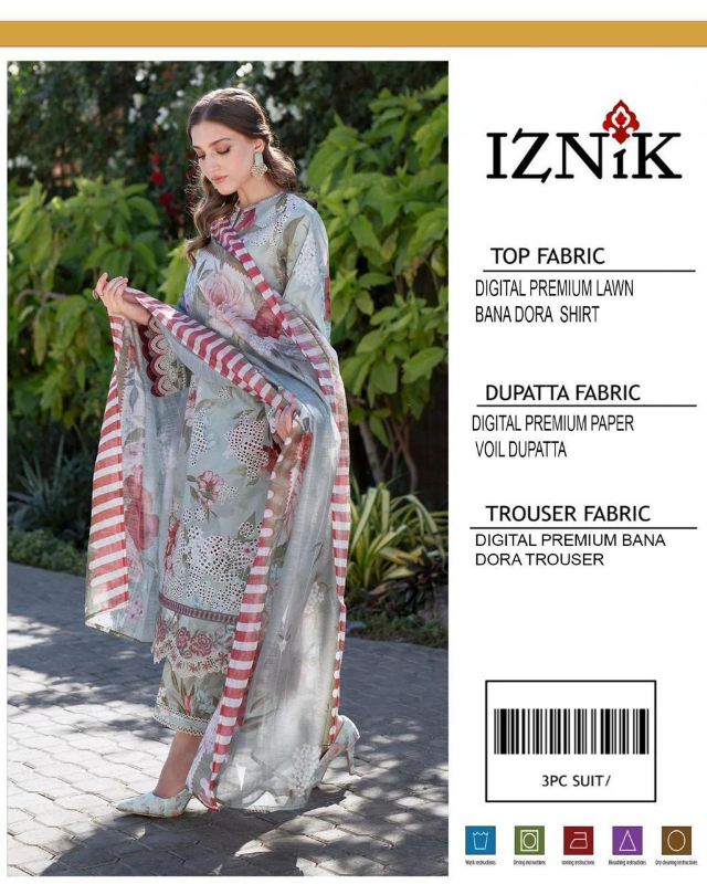 3 Pcs Women's Unstitched Digital Print Suit Design No #14