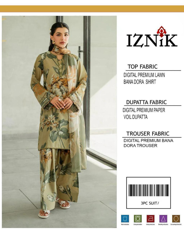 3 Pcs Women's Unstitched Digital Print Suit Design No #06