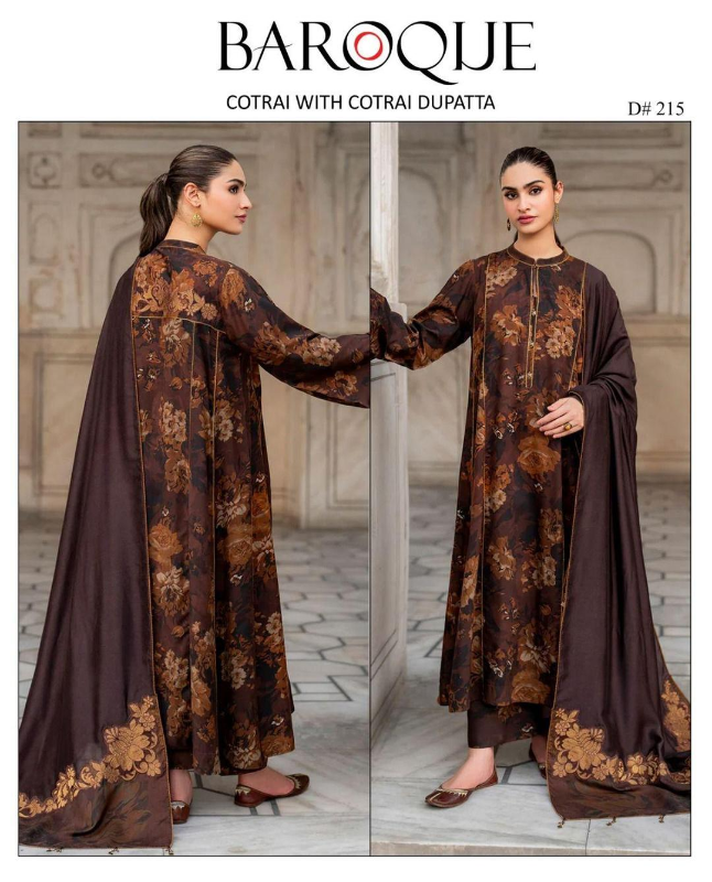 3 Pcs Women's Unstitched Digital Print Suit #Article No 38