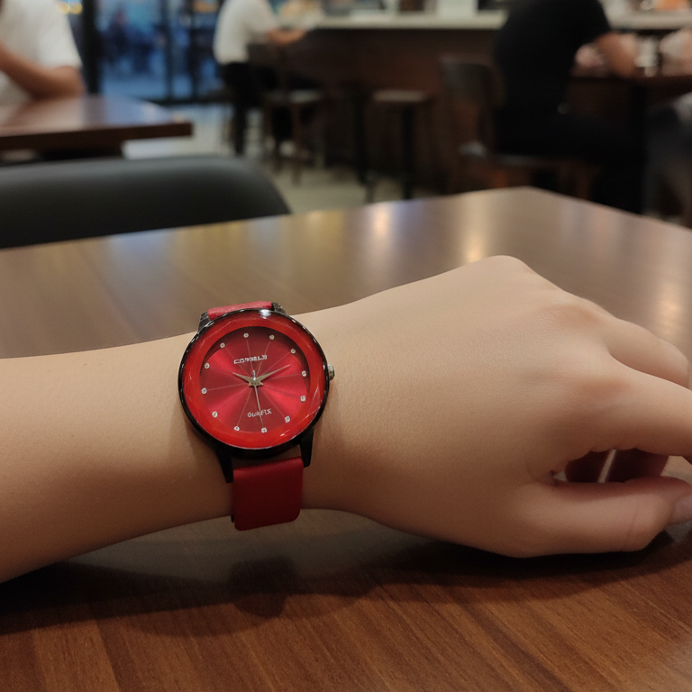 Elegant Ladies Watch – Stylish Wristwatch with Durable Strap, Fashion Accessory for Daily Wear & Occasions- Without Box