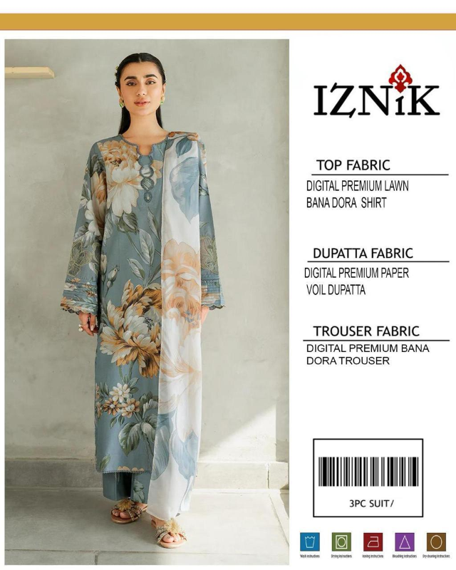 3 Pcs Women's Unstitched Digital Print Suit Design No #10