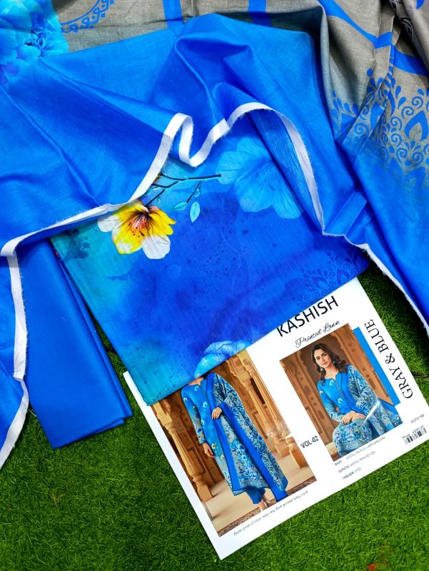 Kashish Bana Dora 3 Piece Premium Printed Lawn Shirt Premium Cambric Trouser And Premium Printed Pure Voil Lawn Dupatta (3)