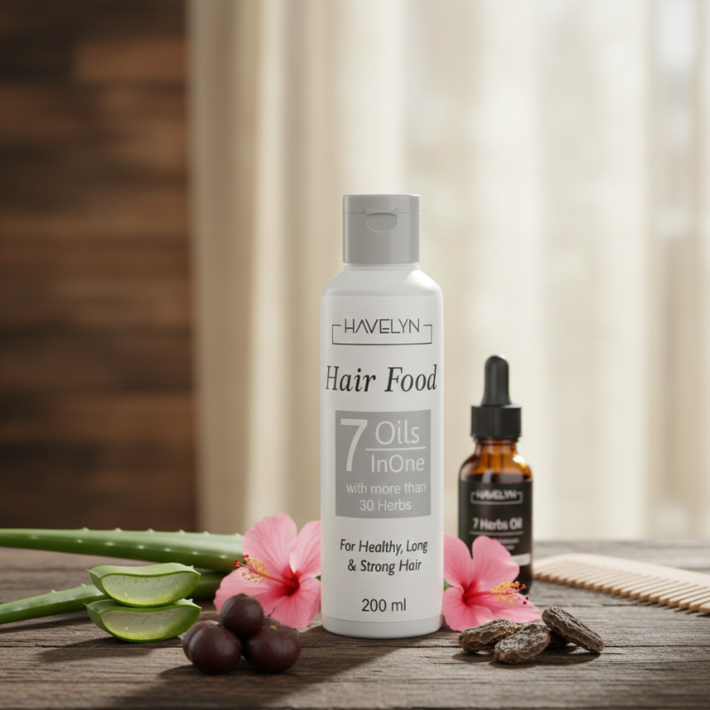 Havlyn Hair Food Oil – Deep Nourishing Hair Growth Formula For Strong, Smooth, Shiny & Healthy Hair | Anti-Dandruff, Anti-Frizz & Scalp Repair Oil