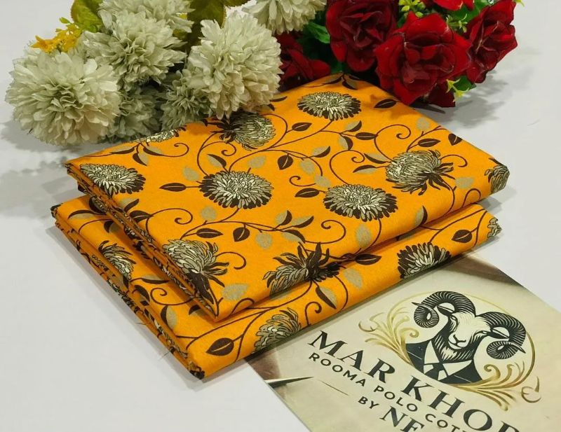 Winter Polo Catton Unstitched Printed Suit #Design No 20