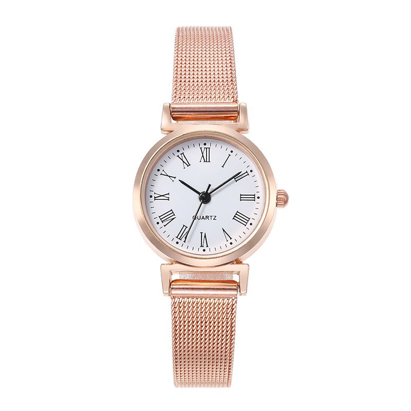 New ladies mesh with small dial casual fashion quartz watch high school students simple watch a generation of hair