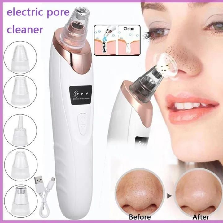 Face Vacuum Suction Blackhead Remover Pore Cleaner Electric Deep Cleansing Tool For Nose And Face