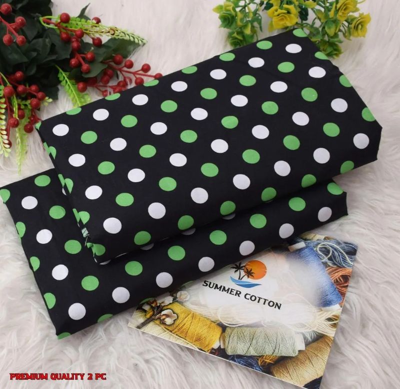 Elegant Printed Polo Catton Unstitched #Article No 30