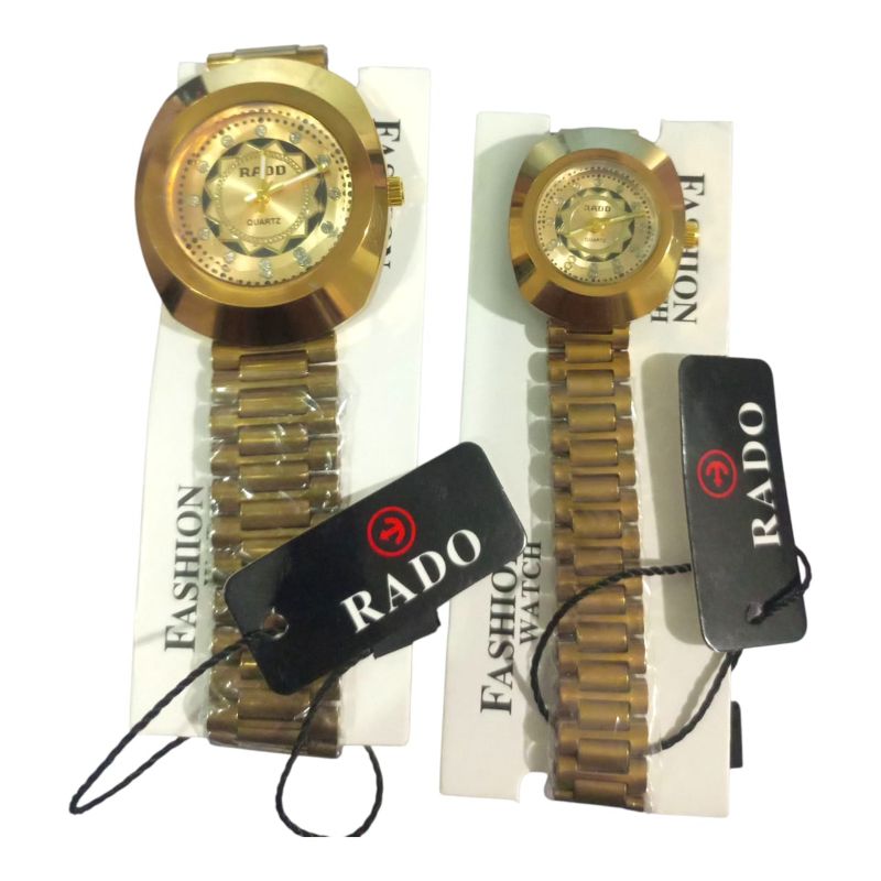 Rado Luxury Couple Watch Set Matching His And Hers Analog Watches Elegant Design