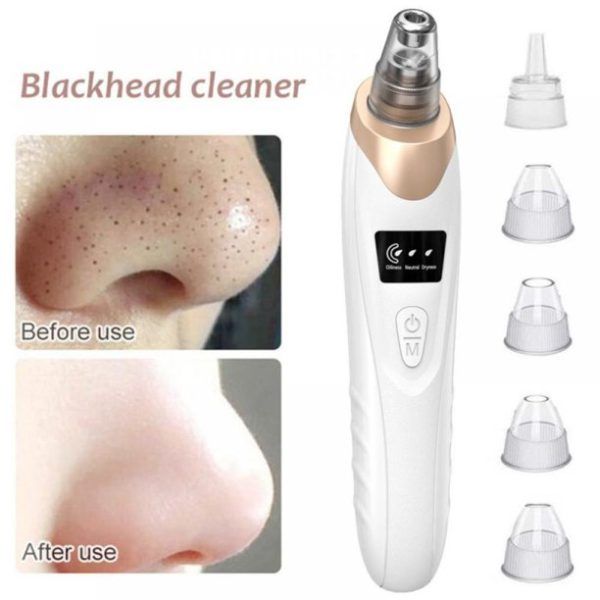 Face Vacuum Suction Blackhead Remover Pore Cleaner Electric Deep Cleansing Tool For Nose And Face
