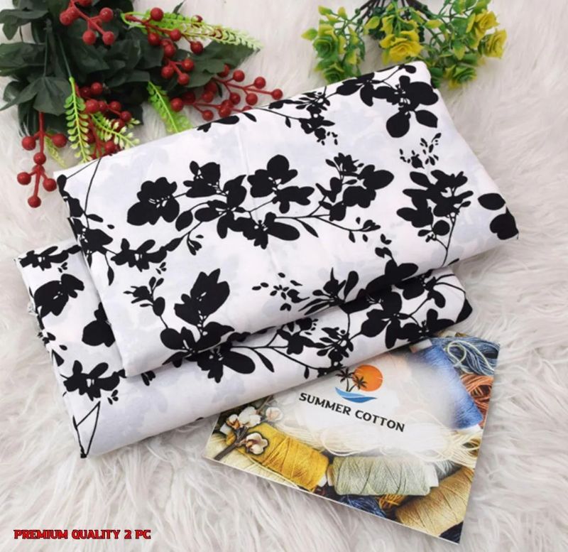 Elegant Printed Polo Catton Unstitched #Article No 15