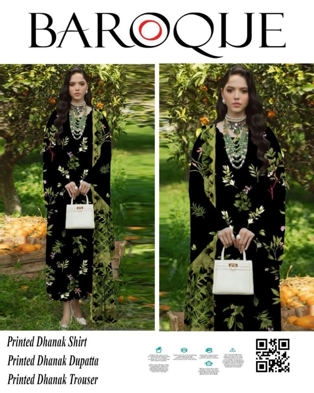 3 Pcs Women's Unstitched Digital Print Suit #Article No 22