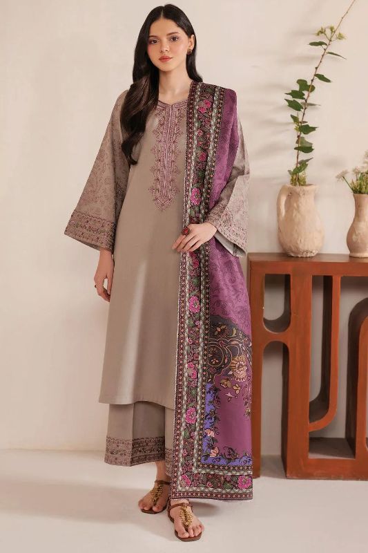 4 PC Embroidered Unstitched Women's Suit #Art 11