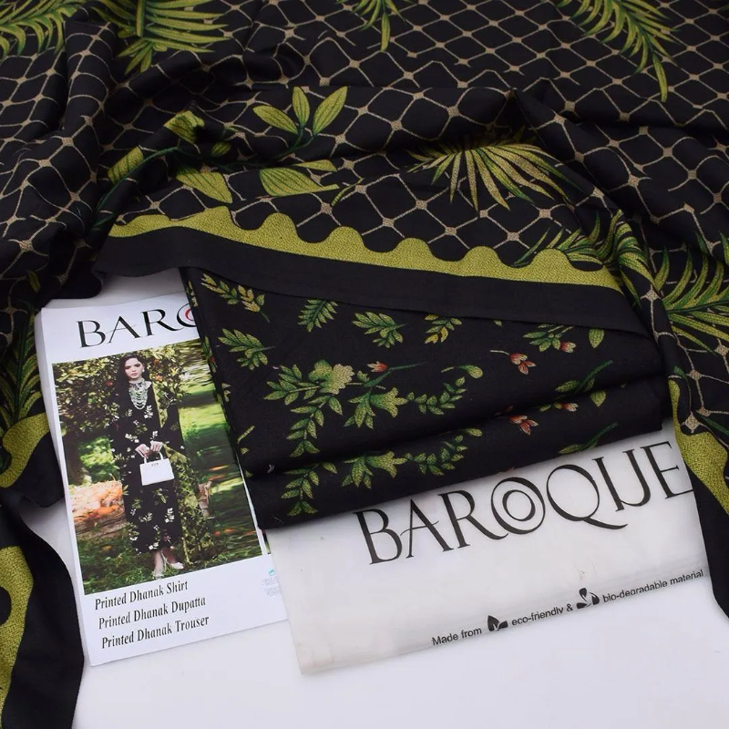 3 Pcs Women's Unstitched Digital Print Suit #Article No 22