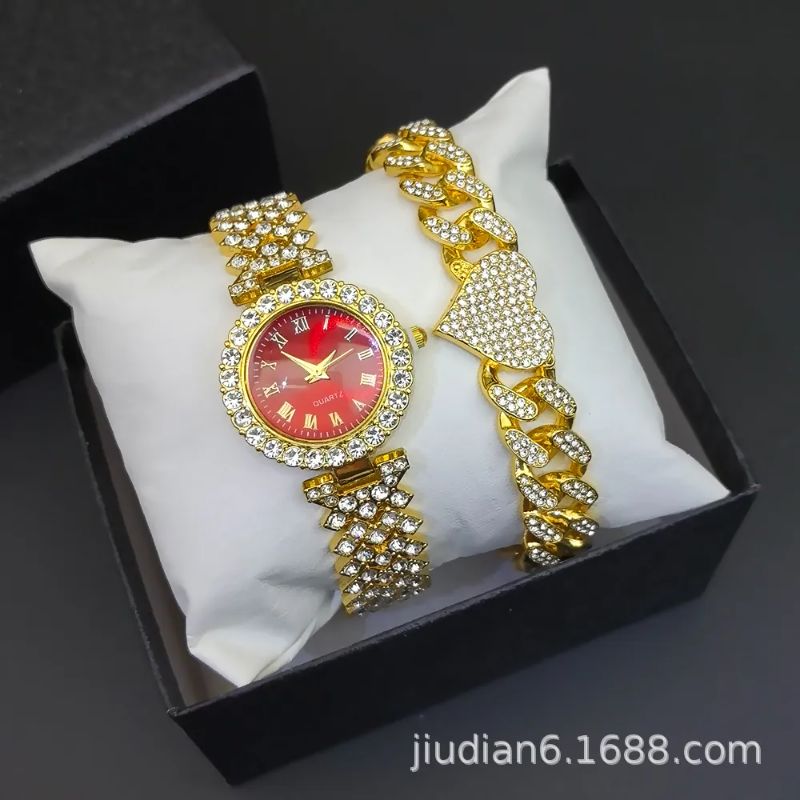 wristwatch set women's Bracelet Watch set for Foreign Trade diamond watches women