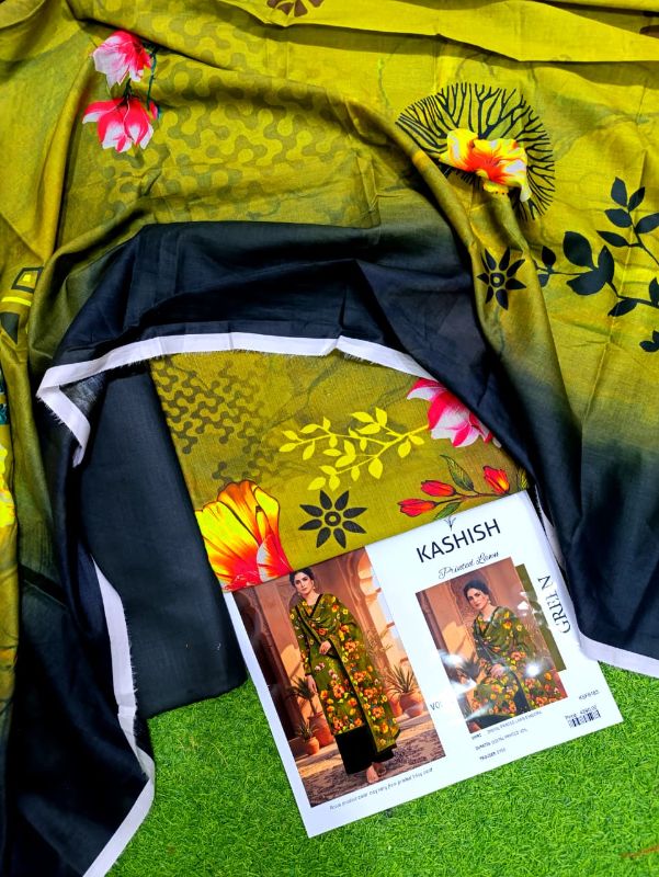 Kashish Bana Dora 3 Piece Premium Printed Lawn Shirt Premium Cambric Trouser And Premium Printed Pure Voil Lawn Dupatta (8)