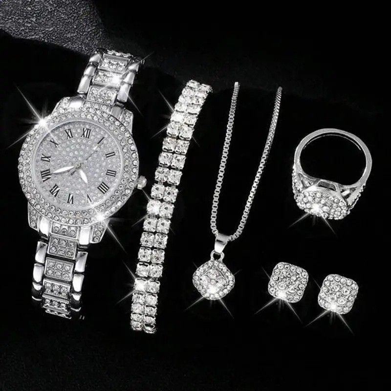 Women's Cornucopia Diamond Watch suit Explosions 5pcs Bracelet Accessories
