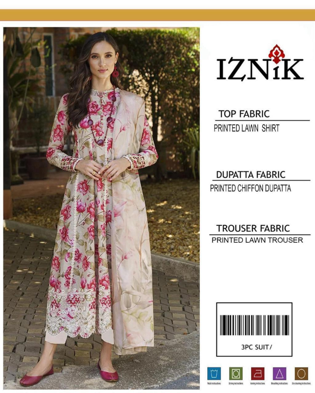 3 Pcs Women's Unstitched Digital Print Suit Design No #17