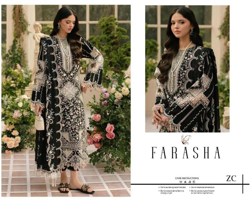 4 PC Embroidered Unstitched Women's Suit #Art 17