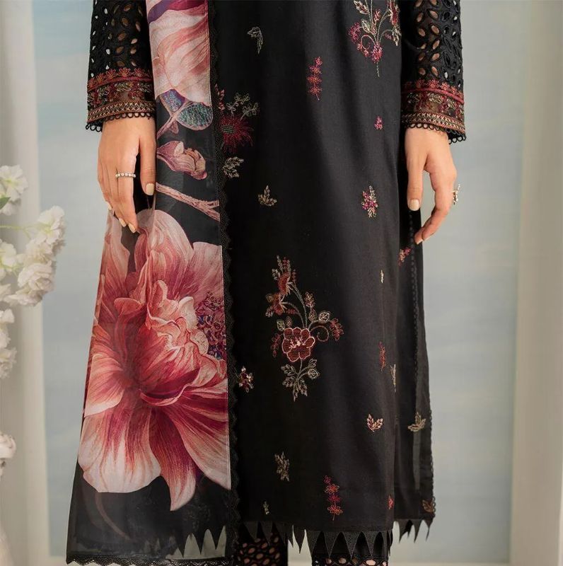 4 PC Embroidered Unstitched Women's Suit #Art 2