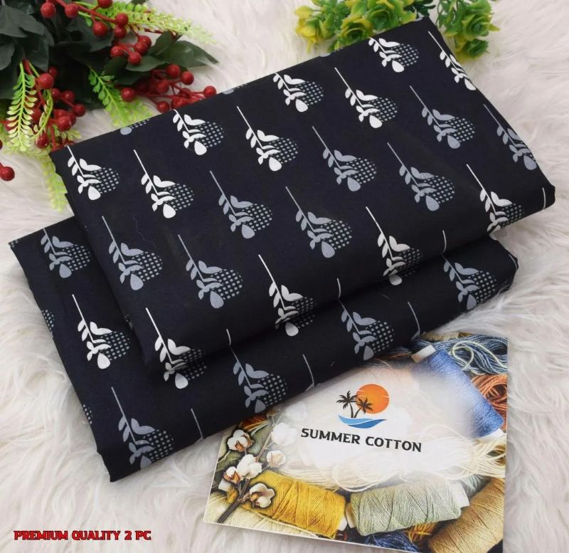 Elegant Printed Polo Catton Unstitched #Article No 29