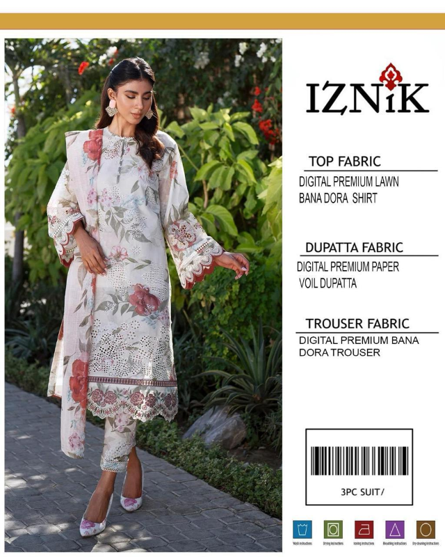 3 Pcs Women's Unstitched Digital Print Suit Design No #07