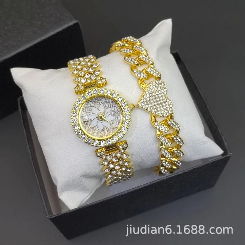 wristwatch set women's Bracelet Watch set for Foreign Trade diamond watches women