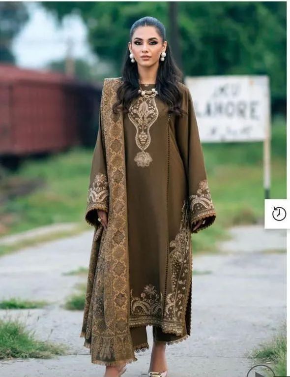 4 PC Embroidered Unstitched Women's Suit #Art 3