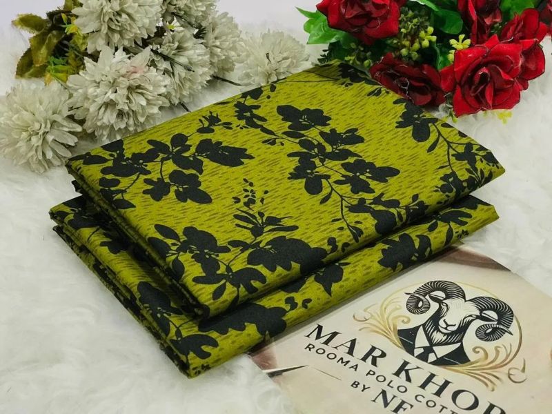 Winter Polo Catton Unstitched Printed Suit #Design No 22