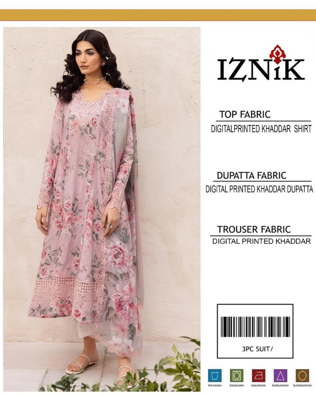 3 Pcs Women's Unstitched Digital Print Suit Design No #34