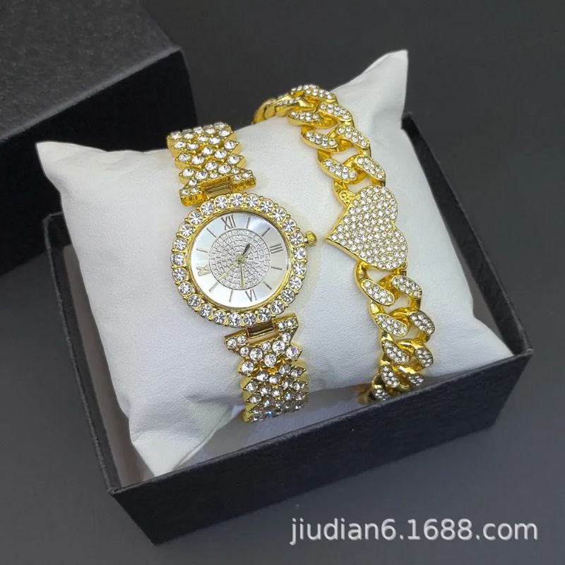 wristwatch set women's Bracelet Watch set for Foreign Trade diamond watches women